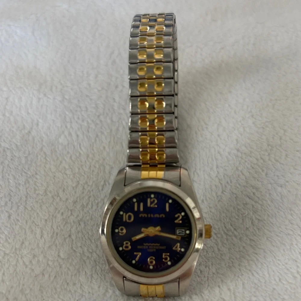 Milan Women's Silver and Gold Watch